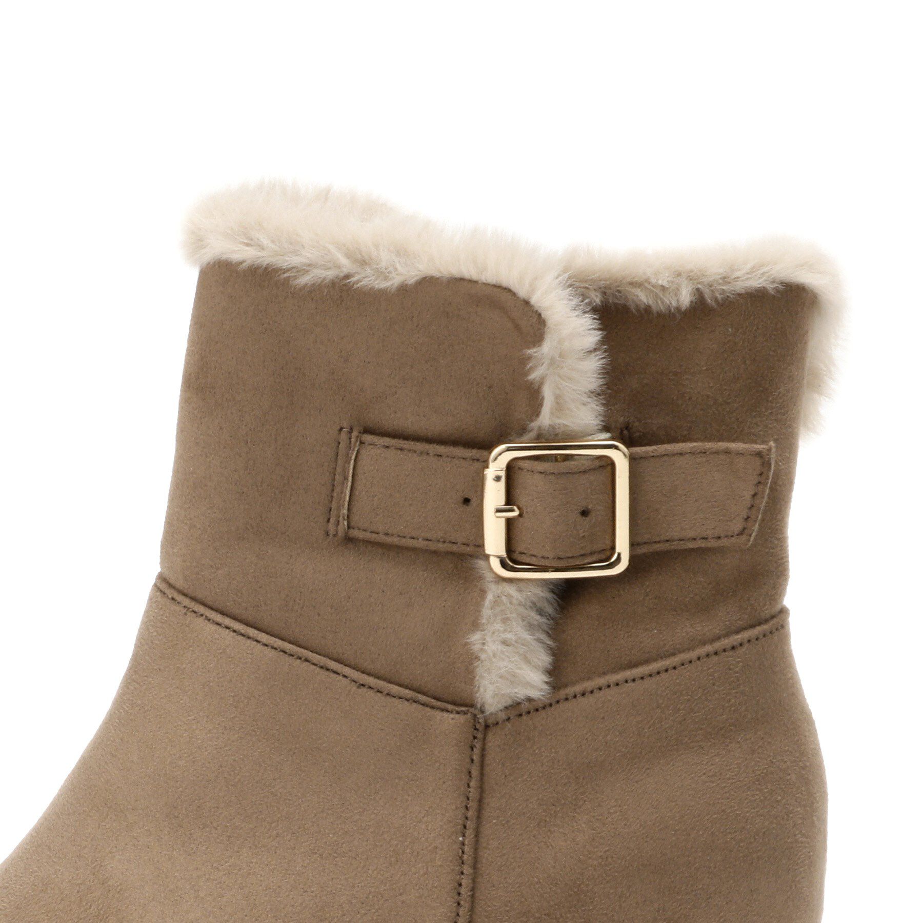 ESPERANZA「折り返しフェイクファー2WAYショートブーツ」|ショートブーツ|