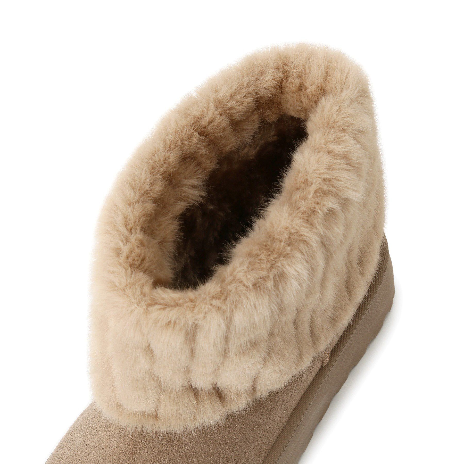 csT&P「厚底フェイクファームートン」|ショートブーツ|