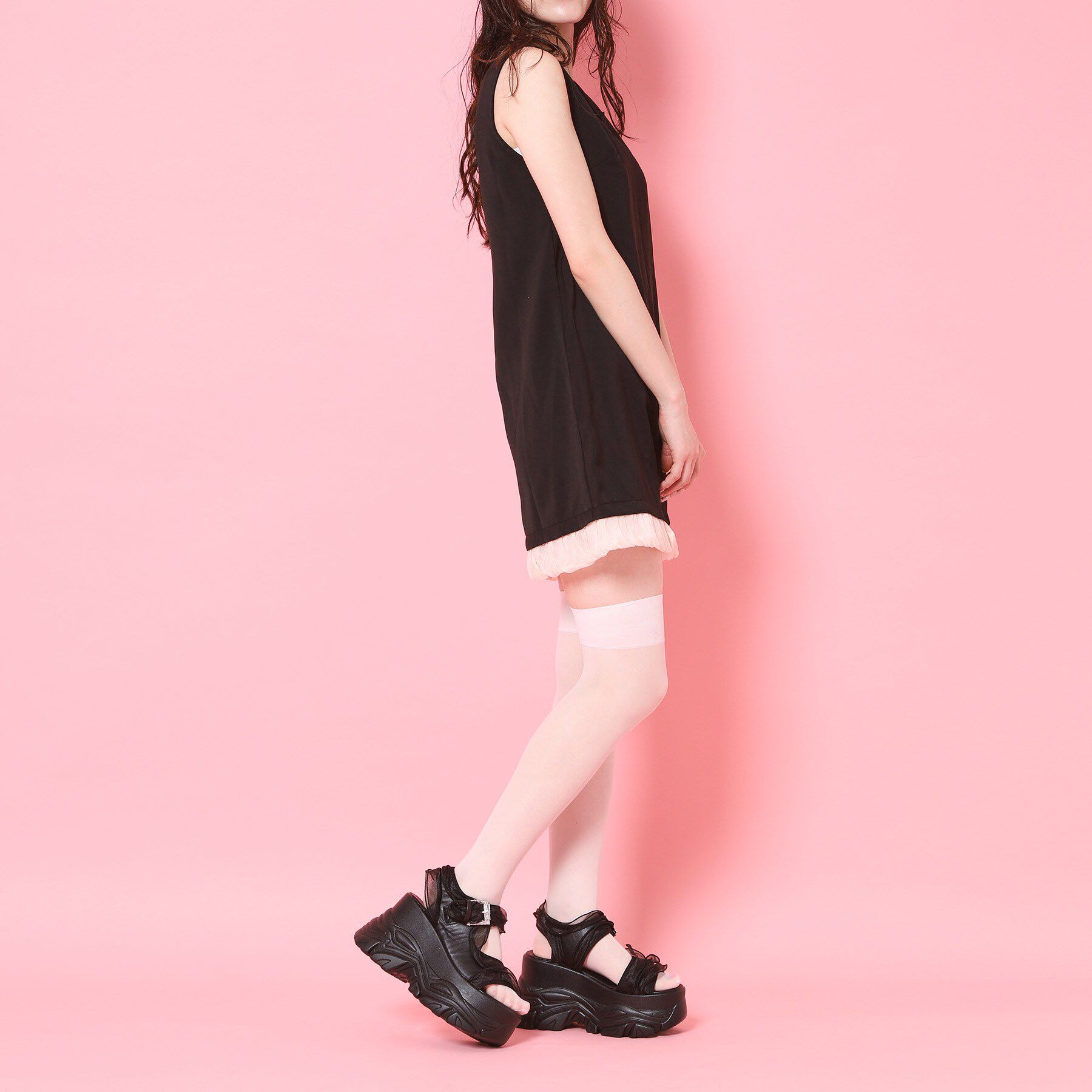 csT&P「厚底ダブルソールシフォンサンダル」|サンダル|