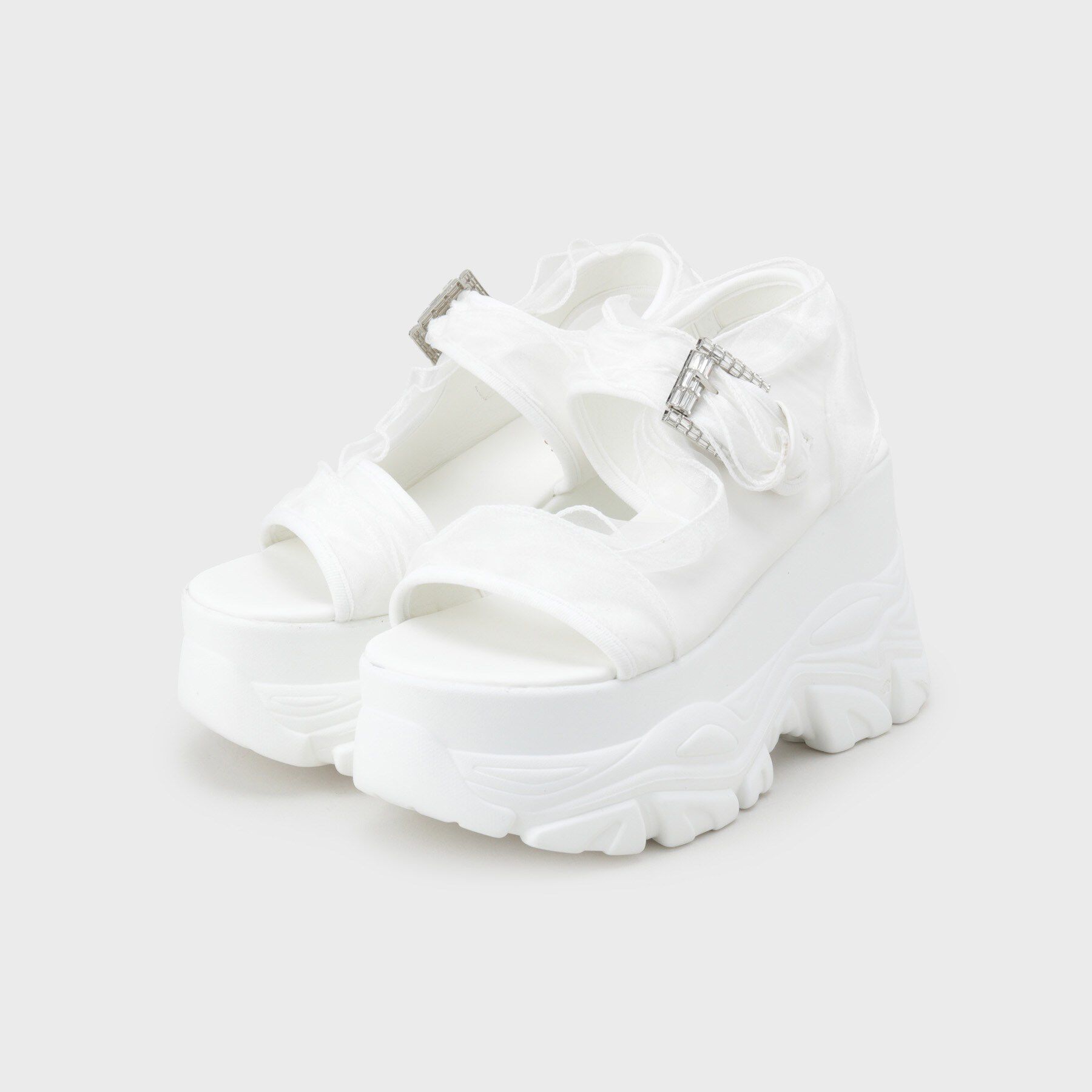 csT&P「厚底ダブルソールシフォンサンダル」|サンダル|