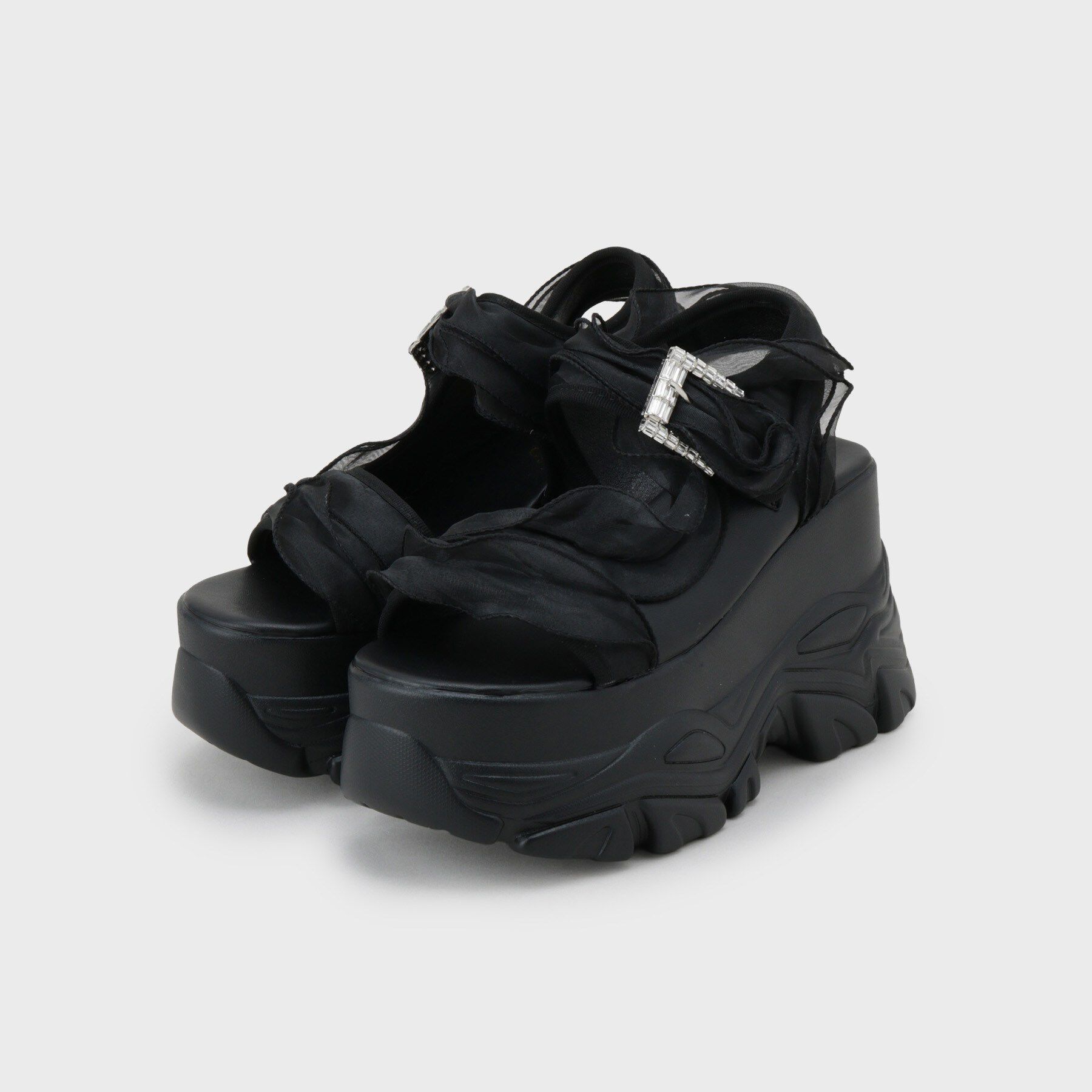 csT&P「厚底ダブルソールシフォンサンダル」|サンダル|