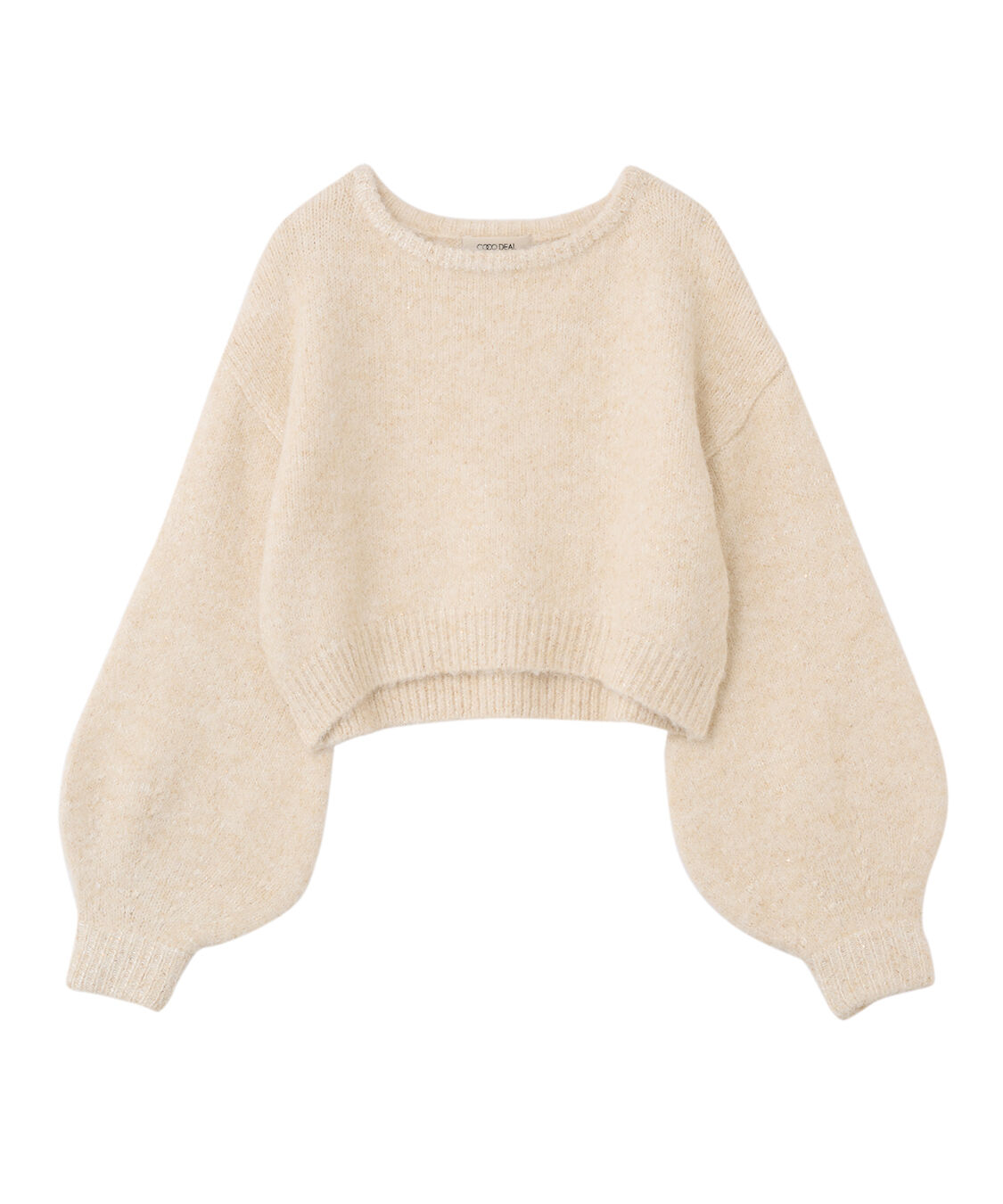 COCO DEAL「スパンコールパフスリーブニット」|ニット・セーター|
