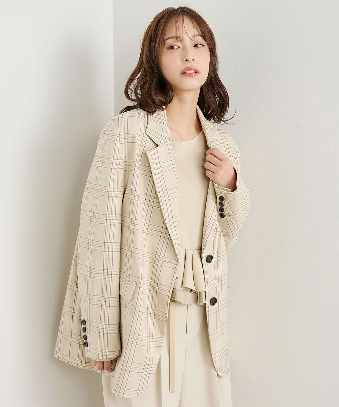 COCO DEAL「オーバーサイズジャケット」|テーラードジャケット|