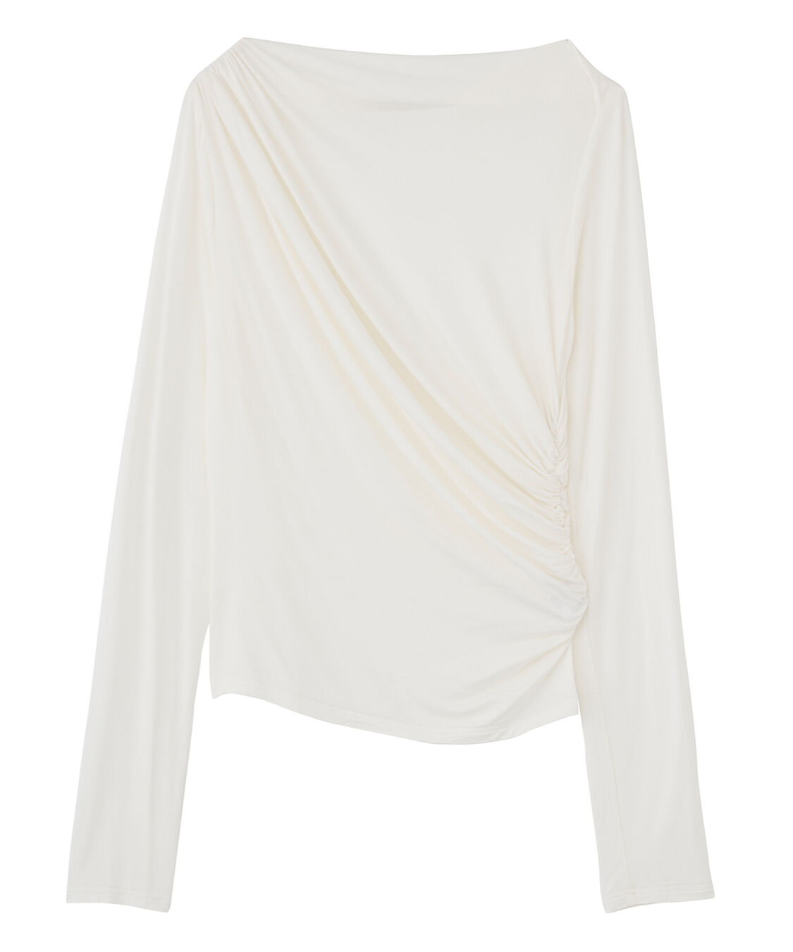 COCO DEAL「アシメネックドレープカットソー」|Tシャツ・カットソー|