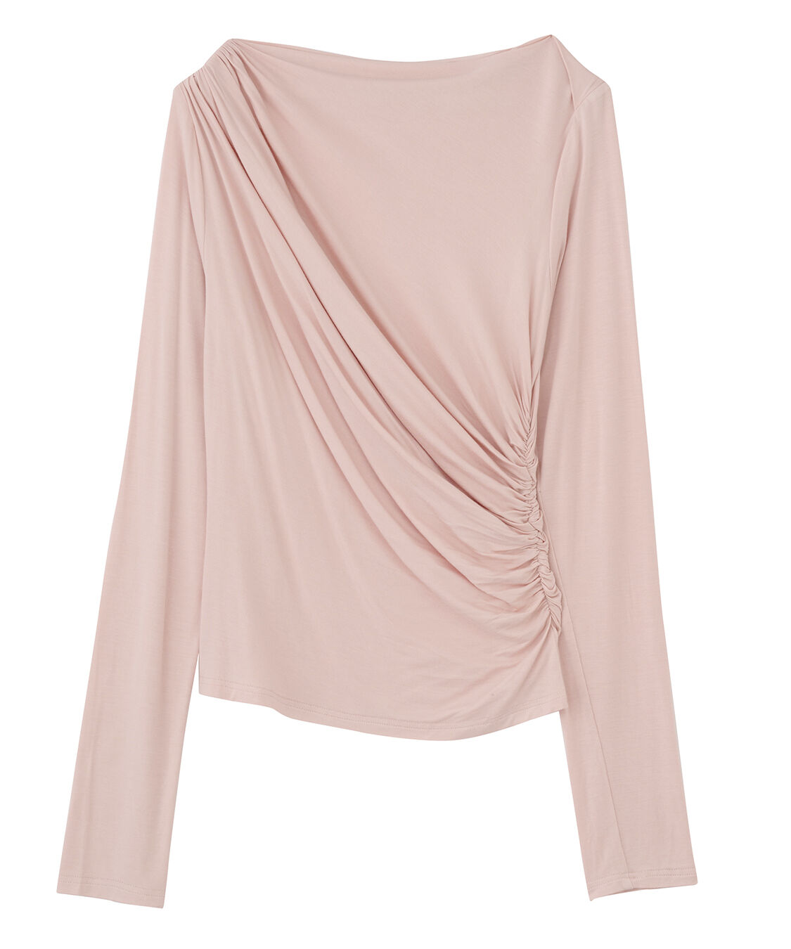 COCO DEAL「アシメネックドレープカットソー」|Tシャツ・カットソー|