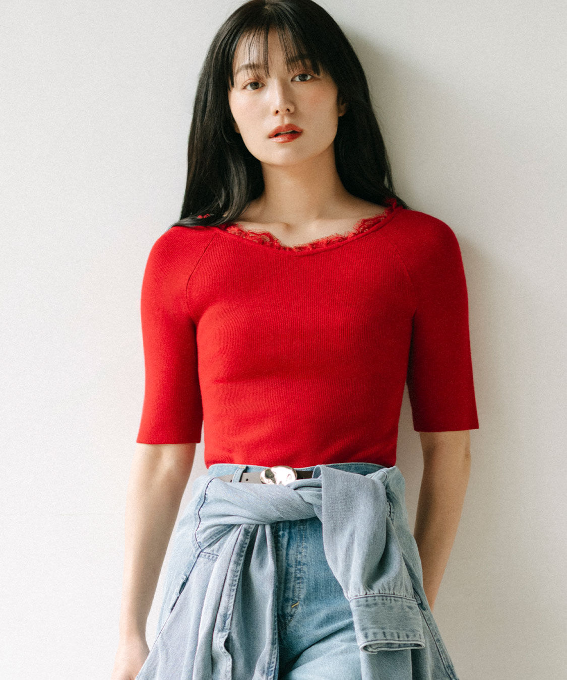 COCO DEAL「ネックレースニット」|ニット・セーター|