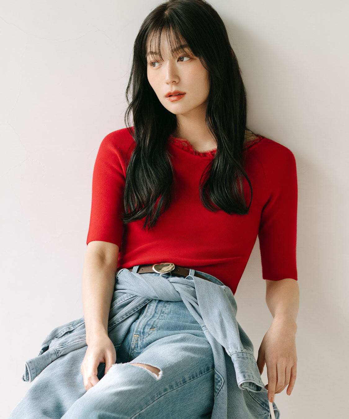 COCO DEAL「ネックレースニット」|ニット・セーター|