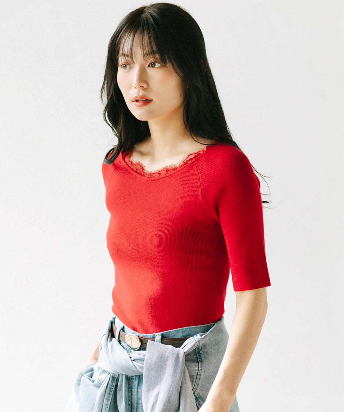 COCO DEAL「ネックレースニット」|ニット・セーター|