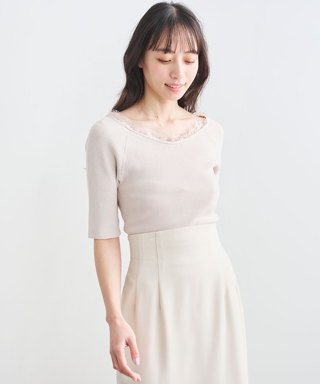 COCO DEAL「ネックレースニット」|ニット・セーター|