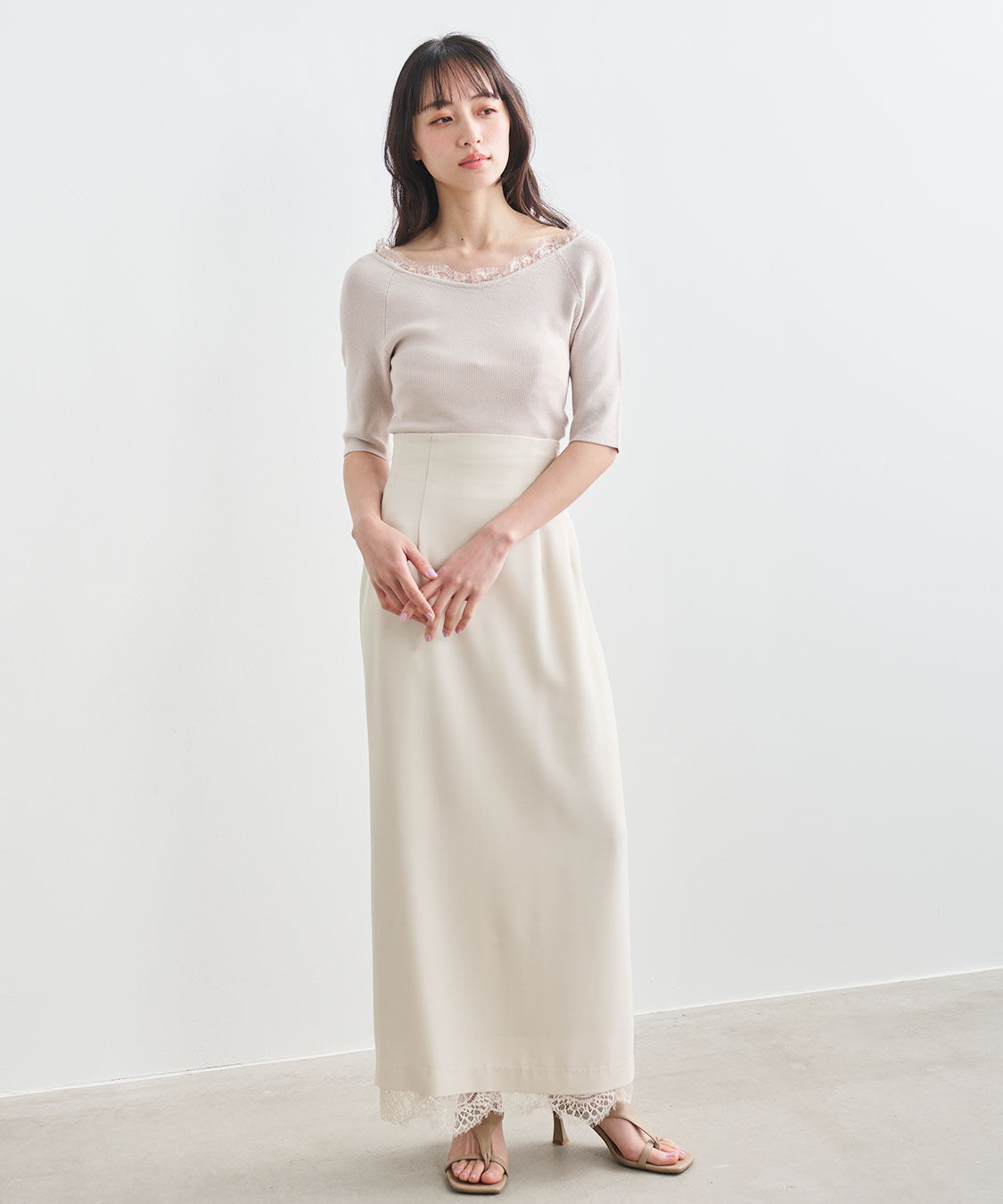 COCO DEAL「ネックレースニット」|ニット・セーター|