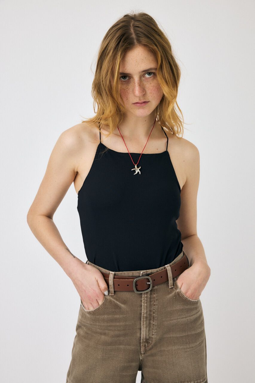 MOUSSY「NARROW STRAP キャミソール」|キャミソール|BLK