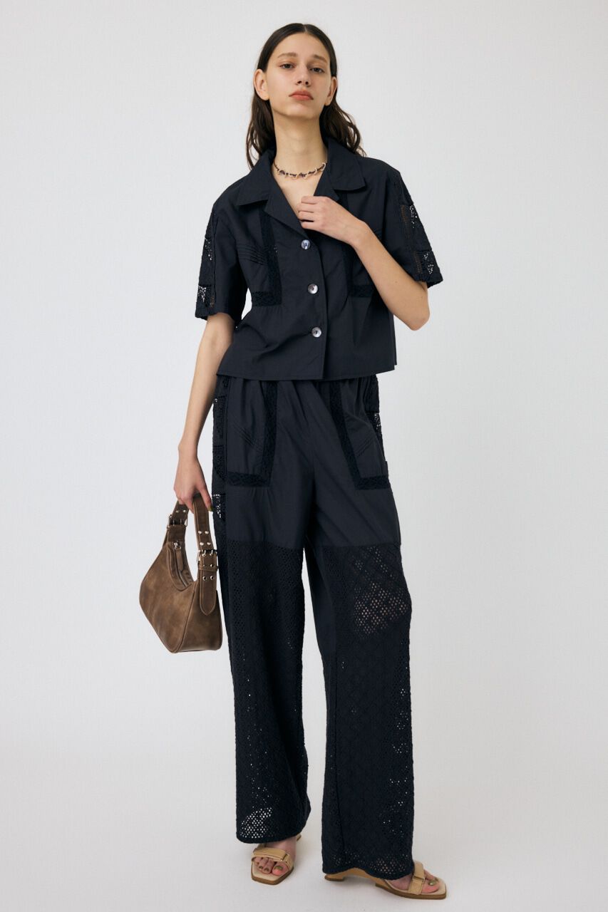 MOUSSY「CROCHET COMBI シャツ」|シャツ・ブラウス|