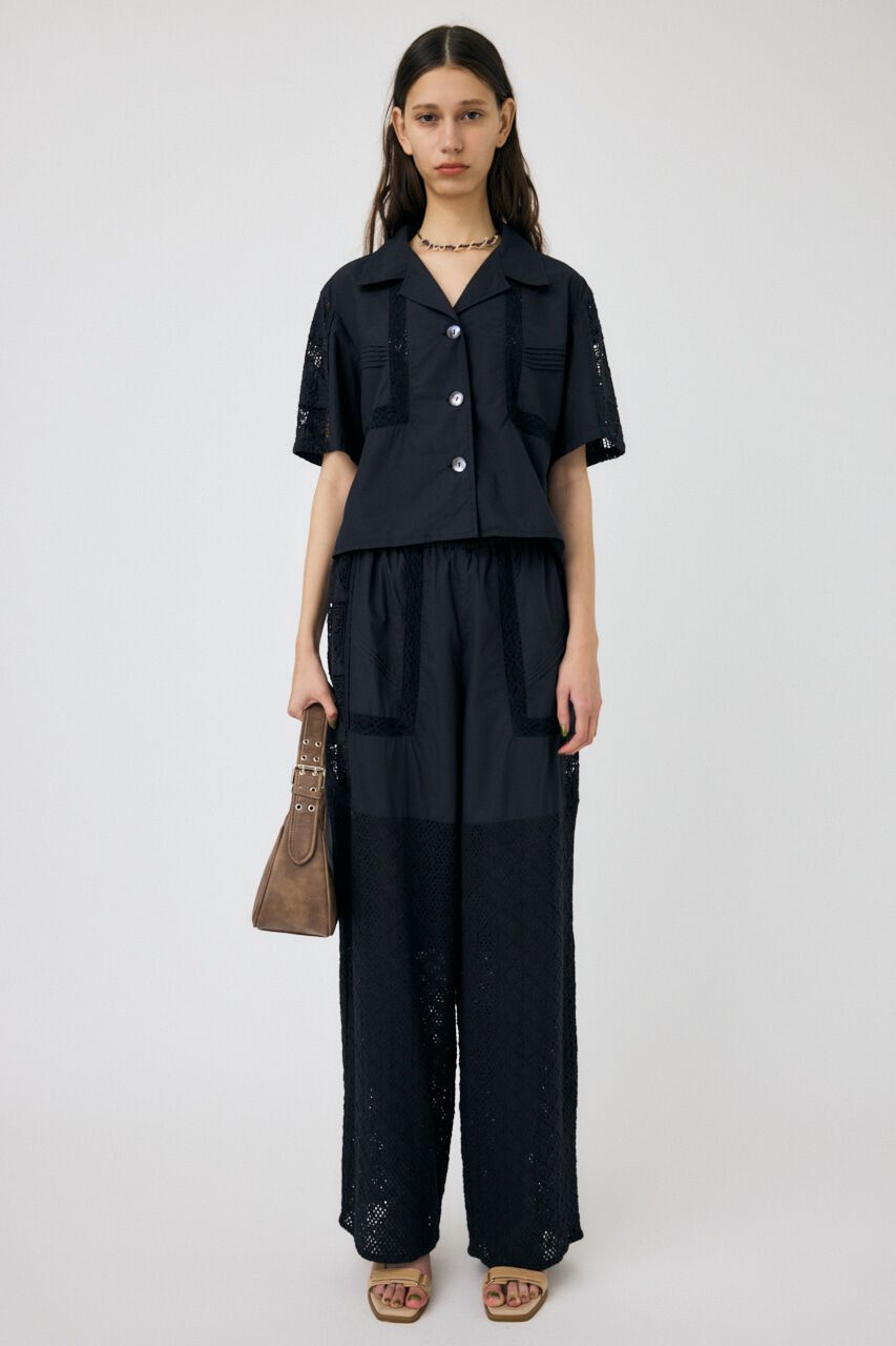 MOUSSY「CROCHET COMBI シャツ」|シャツ・ブラウス|