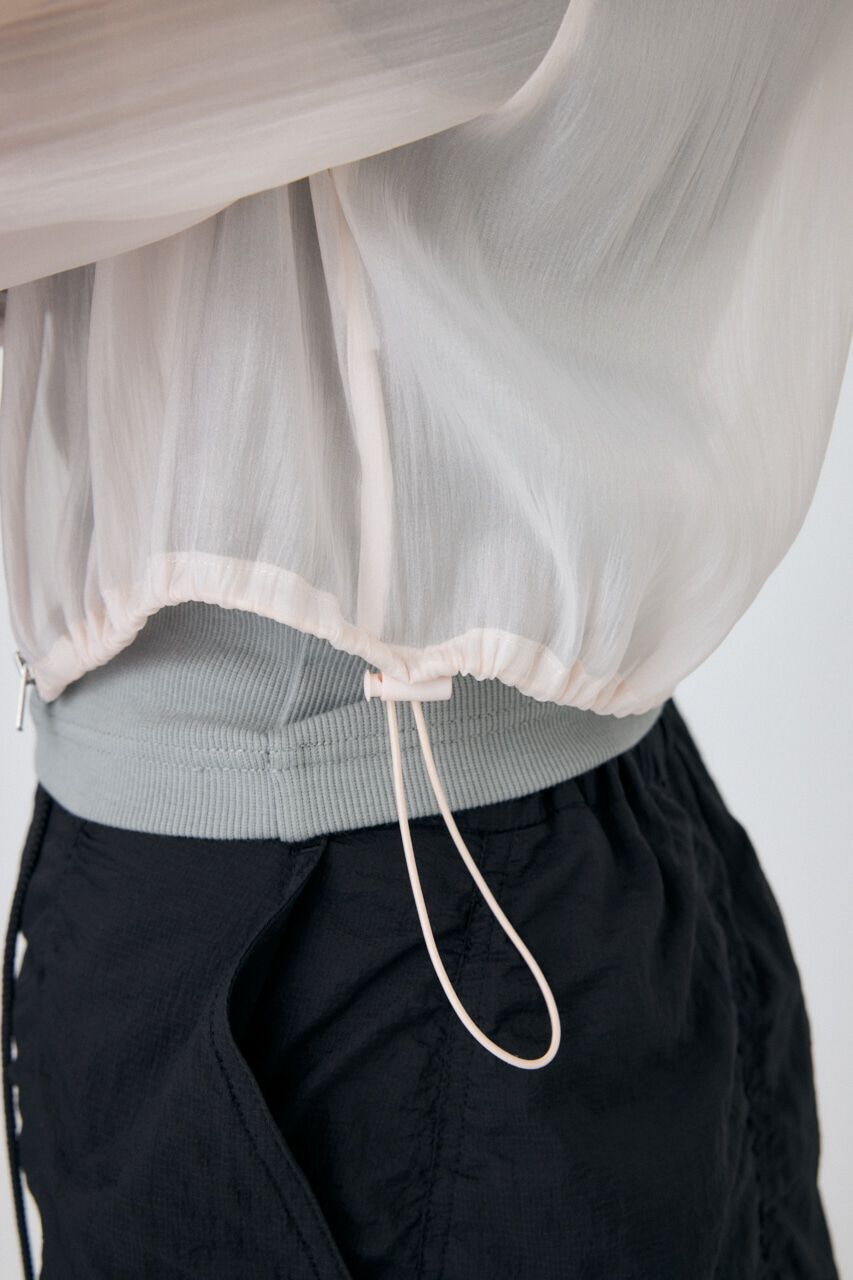 MOUSSY「SHEER CROPPED ジャケット」|シャツ・ブラウス|