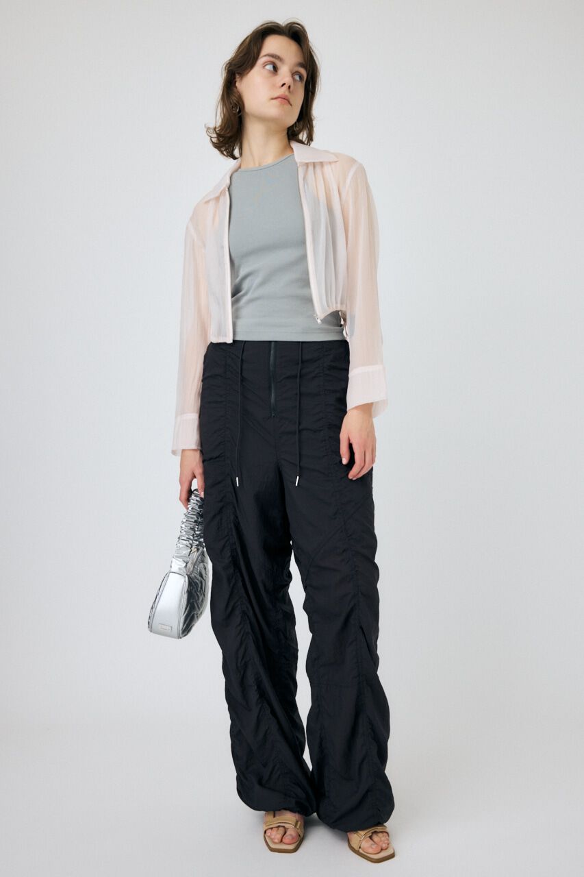 MOUSSY「SHEER CROPPED ジャケット」|シャツ・ブラウス|