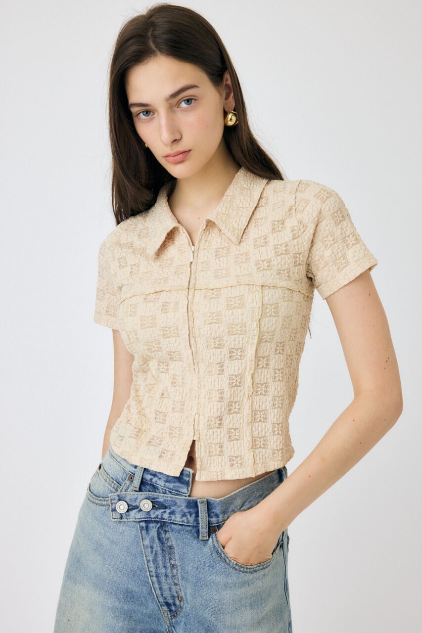 MOUSSY「LACY SWITCHING トップス」|Tシャツ・カットソー|