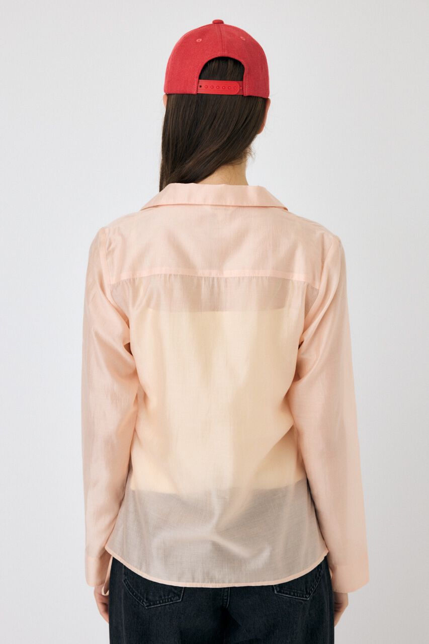 MOUSSY「RIBBON シアーシャツ」|シャツ・ブラウス|