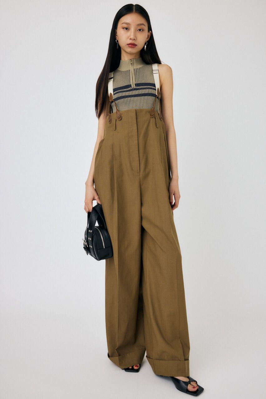 MOUSSY「MOCK NECK ハーフジップトップス」|タンクトップ|