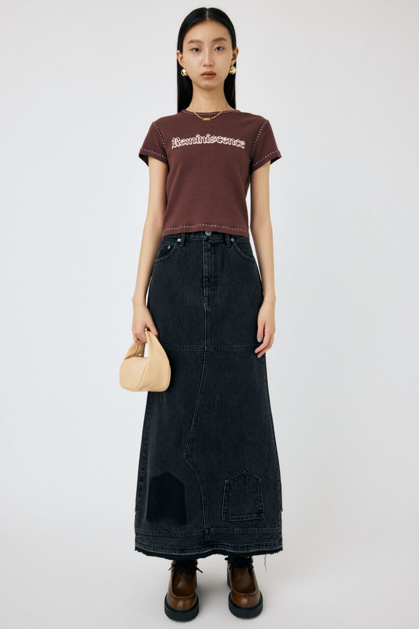 MOUSSY「CONTRAST ステッチ Tシャツ」|Tシャツ・カットソー|
