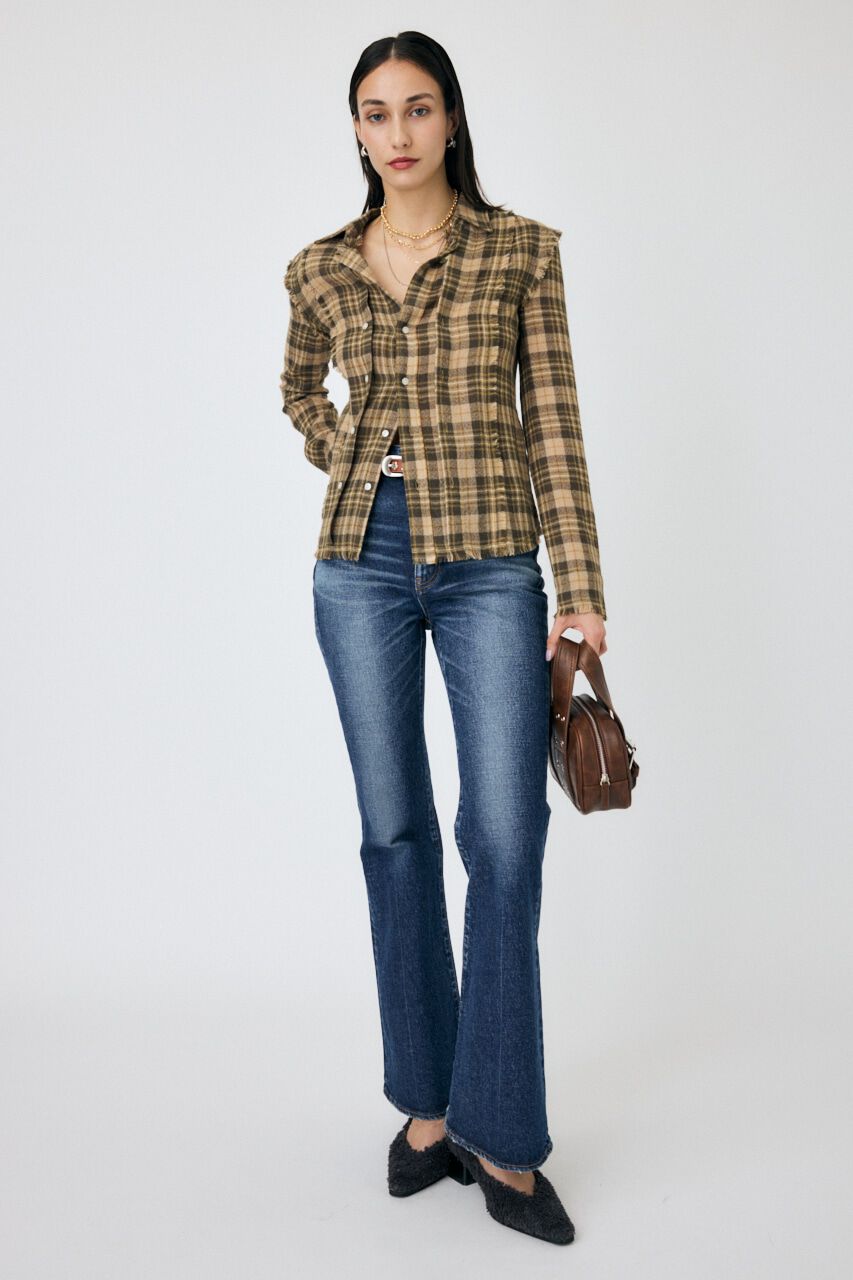 MOUSSY「MVS D/BLU FLARE」|デニム|