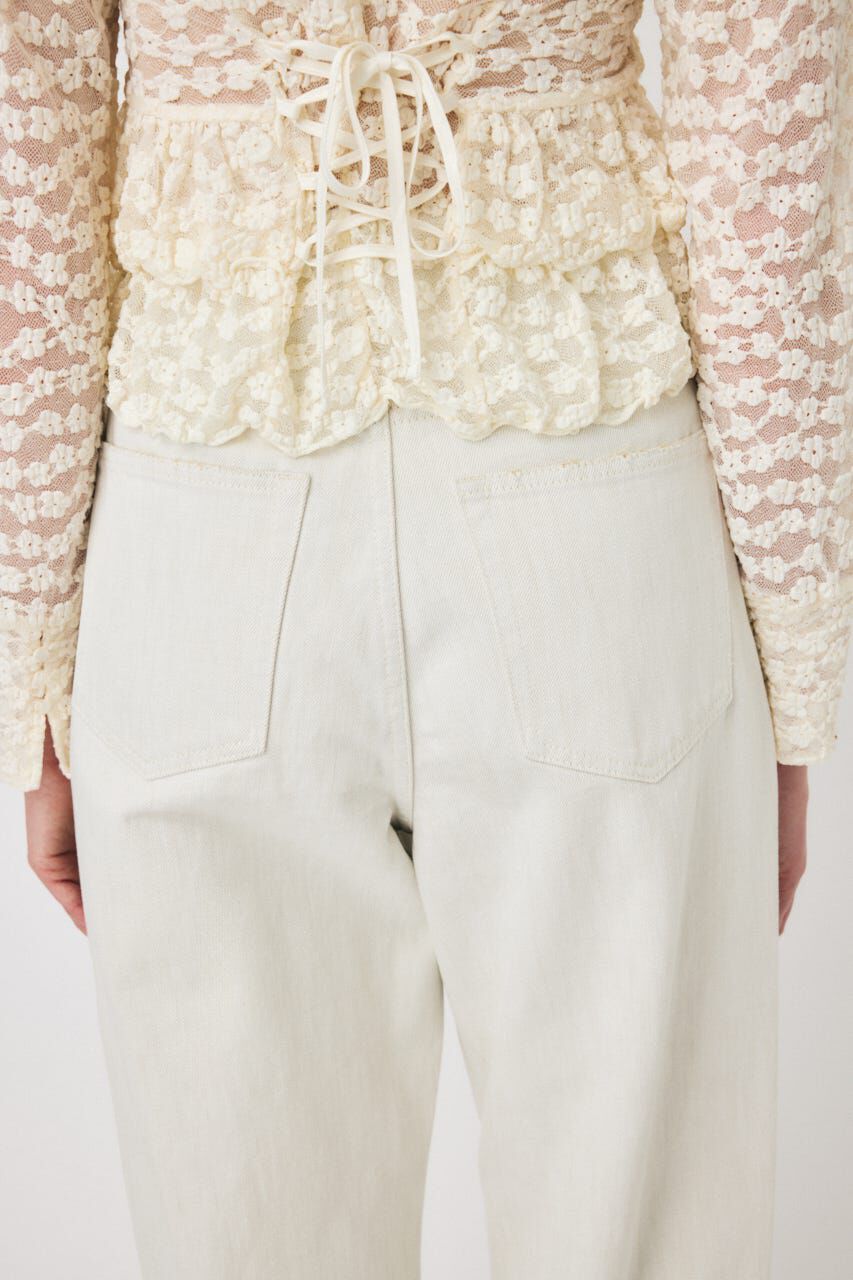 MOUSSY「HW WHT LOOSE STRAIGHT」|デニム|