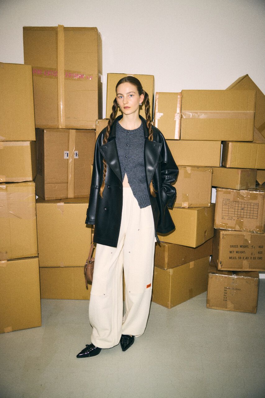 MOUSSY「BUTTON UP ニットカーディガン」|カーディガン|