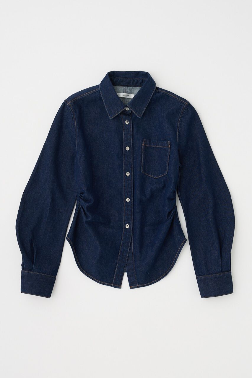 MOUSSY「WAIST FIT デニムシャツ」|シャツ・ブラウス|One Wash1
