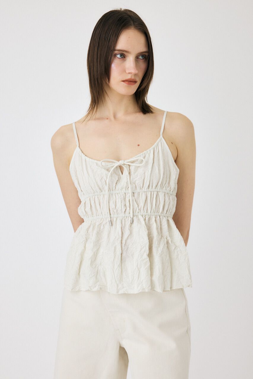 MOUSSY「CRINKLED サテンキャミ」|キャミソール|