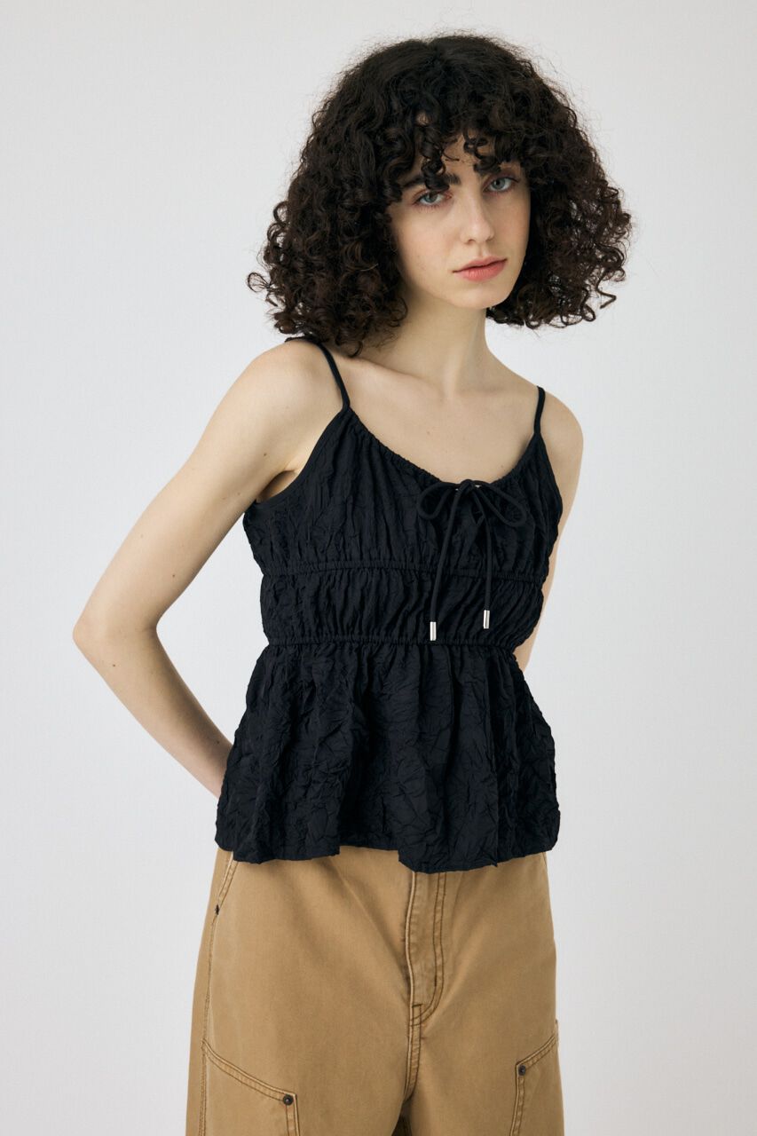 MOUSSY「CRINKLED サテンキャミ」|キャミソール|