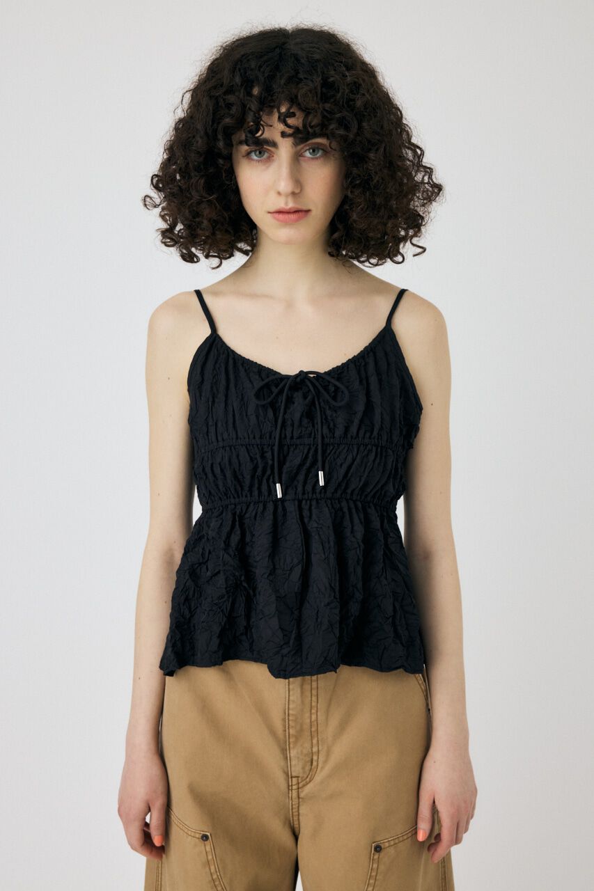MOUSSY「CRINKLED サテンキャミ」|キャミソール|