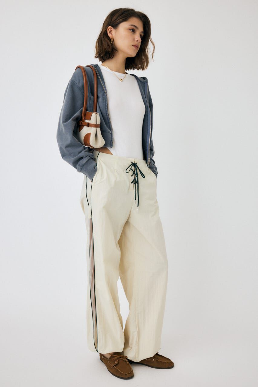 MOUSSY「SHEER PANEL LACE UP パンツ」|その他|