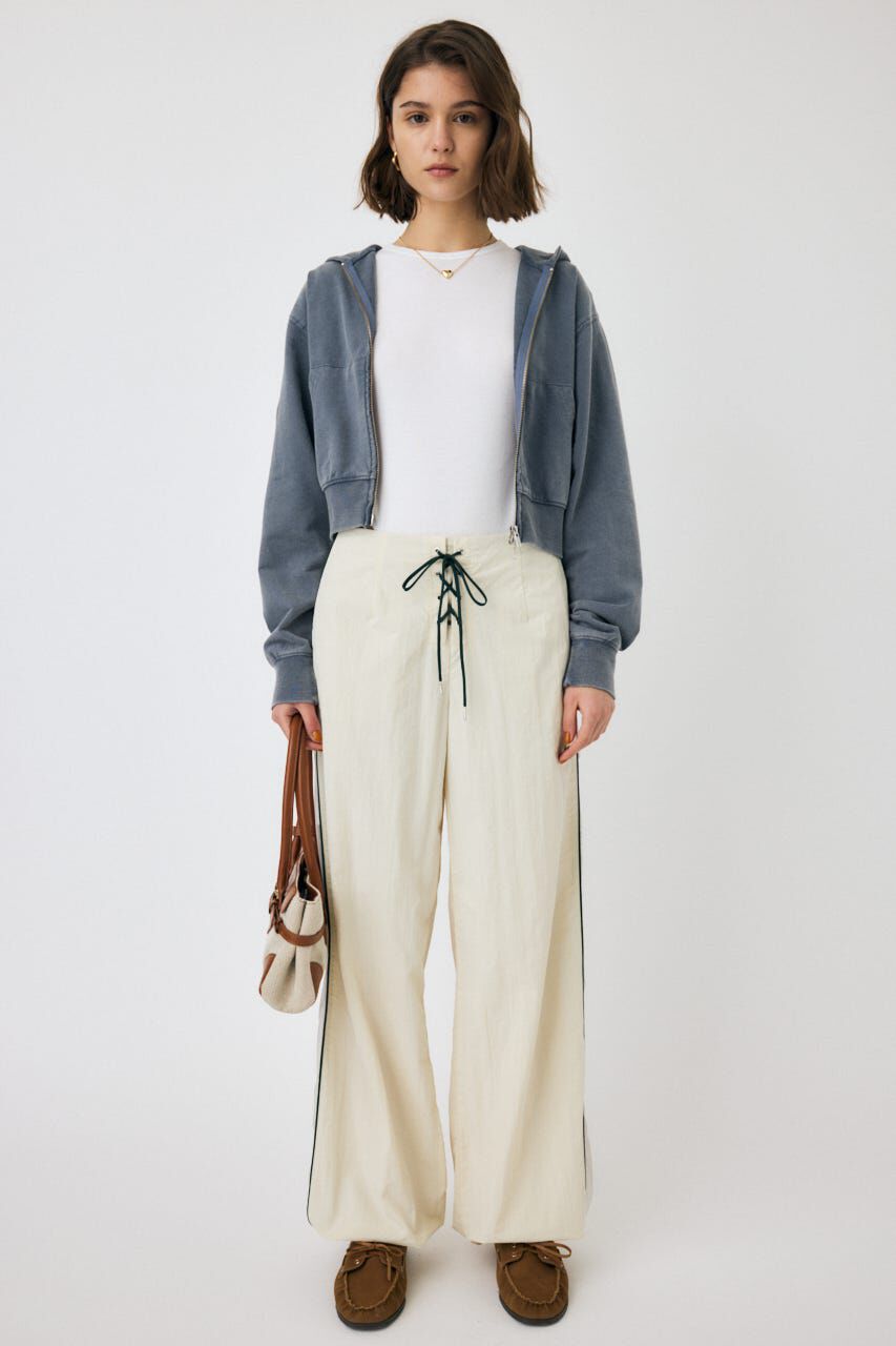 MOUSSY「SHEER PANEL LACE UP パンツ」|その他|