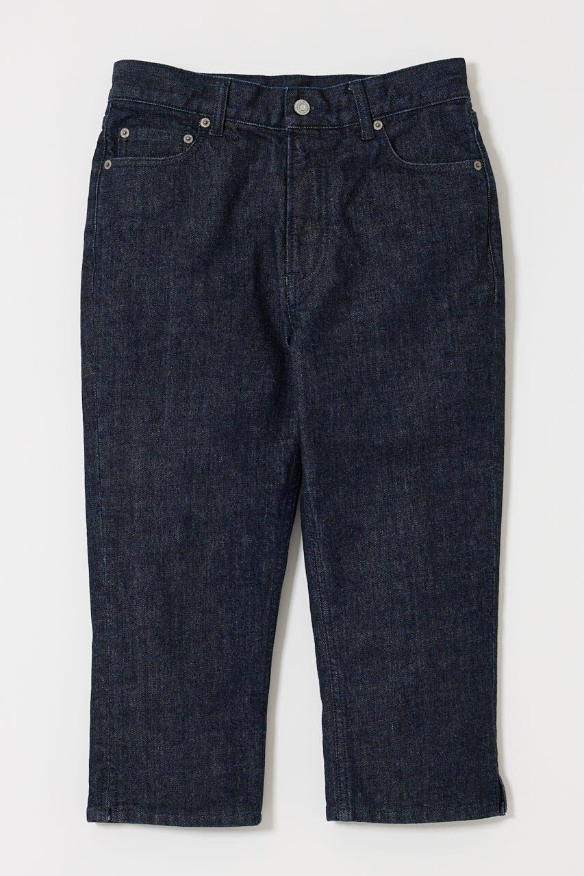 MOUSSY「HEM SLIT カプリ」|デニム|