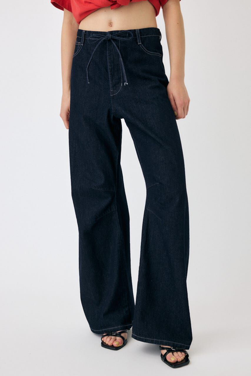 MOUSSY「EASY WAIST LIGHT ストレートデニム」|デニム|