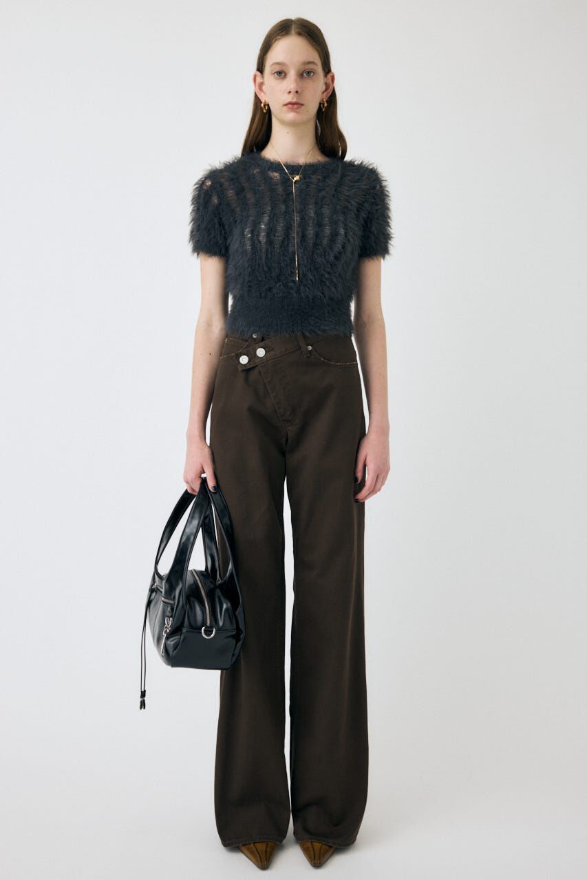 MOUSSY「SHEER SHAGGY ニット」|ニット・セーター|