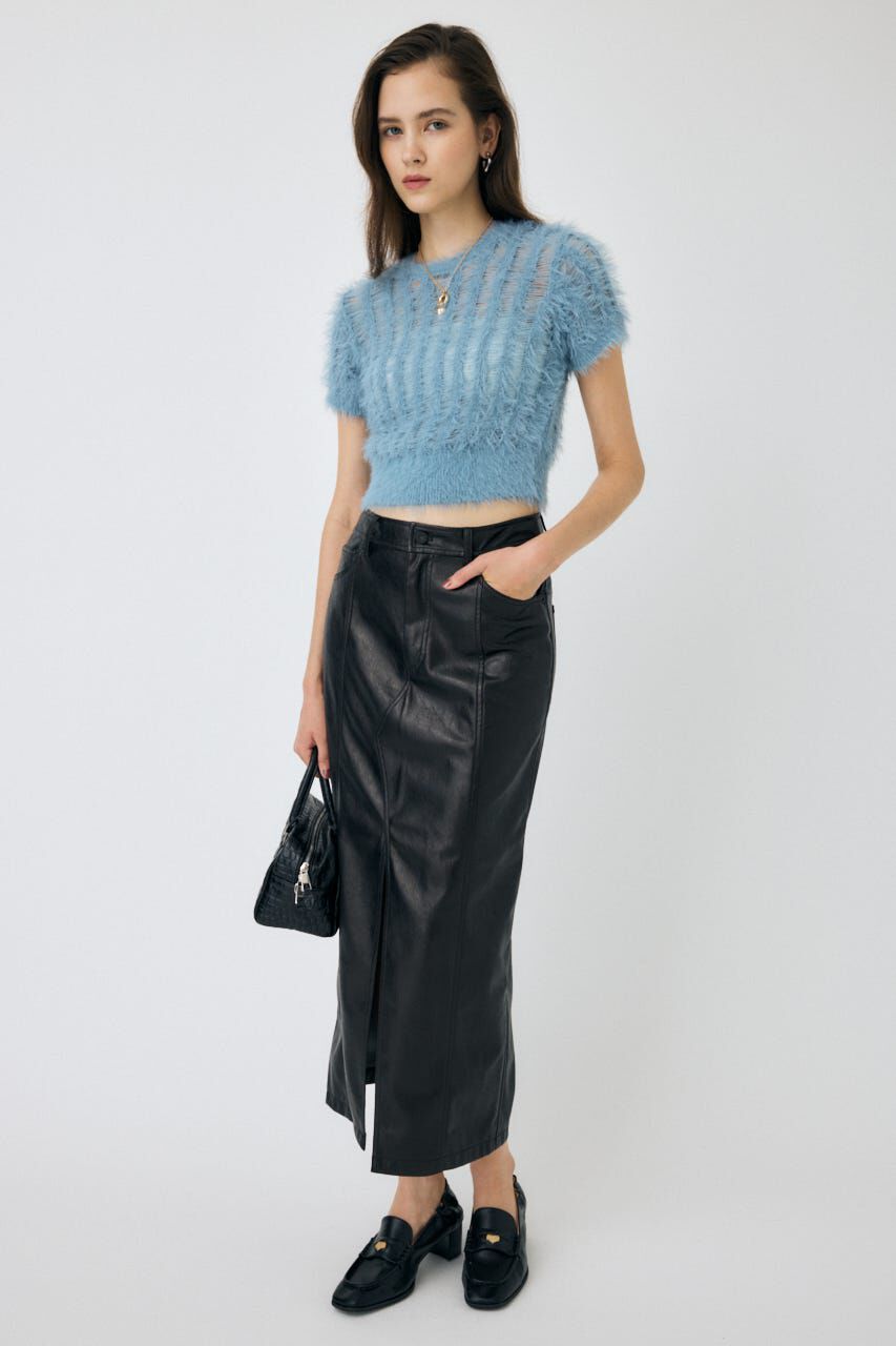 MOUSSY「SHEER SHAGGY ニット」|ニット・セーター|