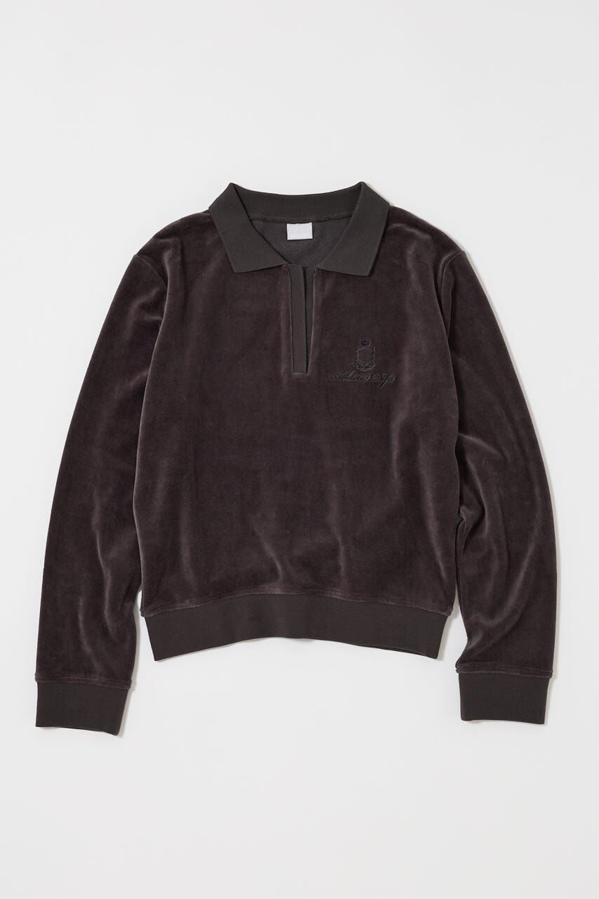 MOUSSY「VELOUR POLO ロングスリーブＴシャツ」|Tシャツ・カットソー|