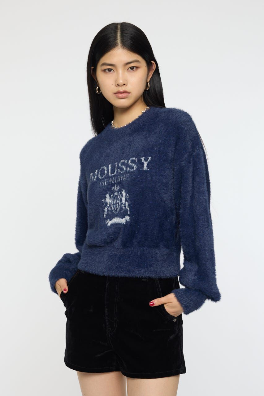 MOUSSY「FLUFFY MOUSSY KNIT トップス」|ニット・セーター|