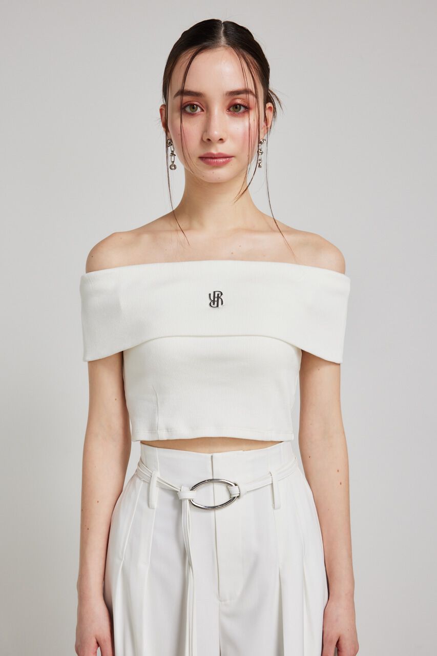 rienda「RモチーフプレートカットTOP」|Tシャツ・カットソー|