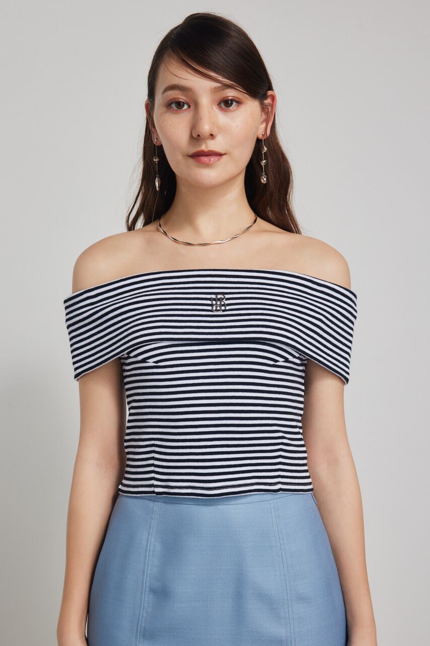 rienda「RモチーフプレートカットTOP」|Tシャツ・カットソー|