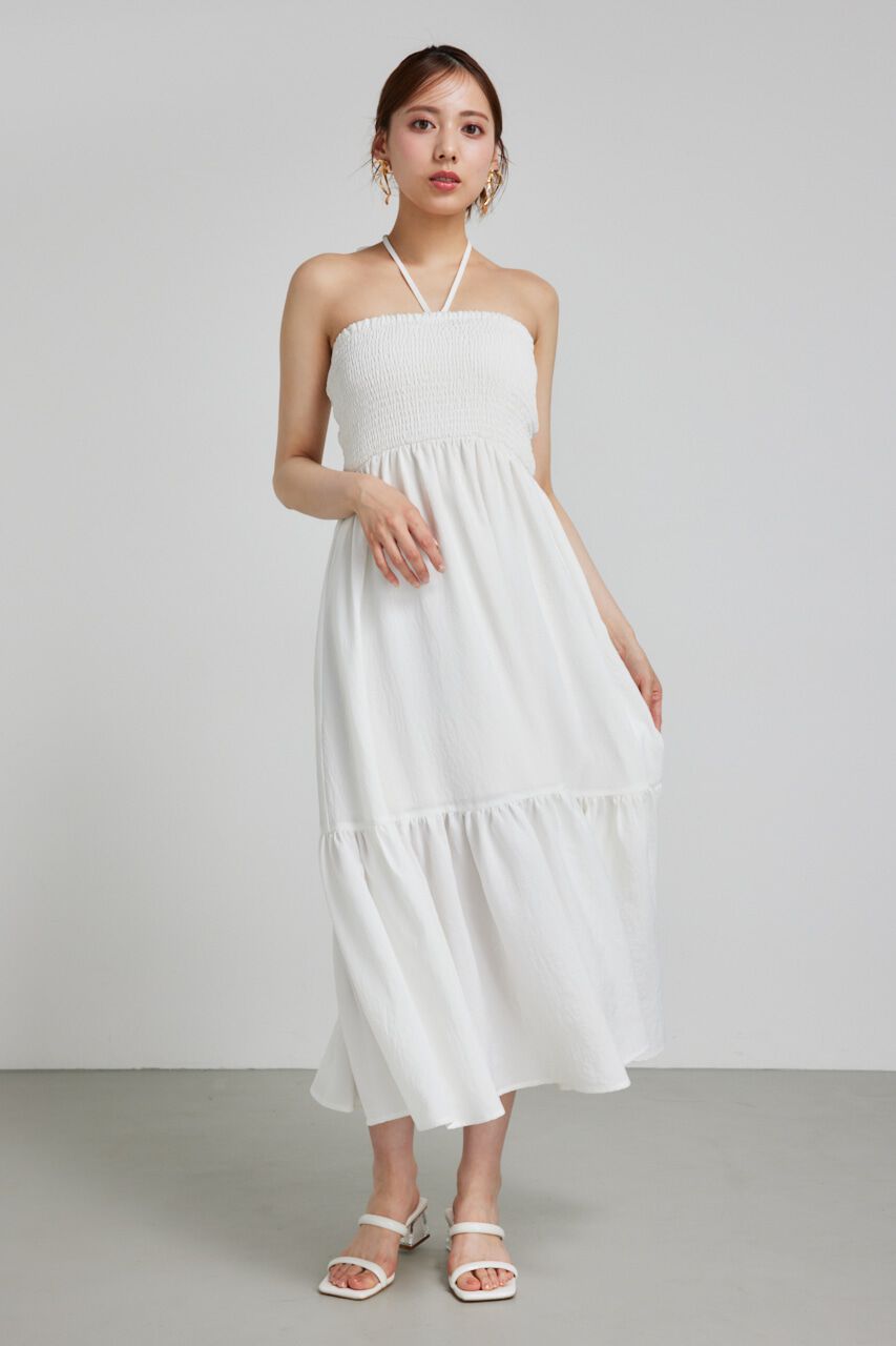 rienda「シャーリングベアワンピース」|ワンピース|WHT