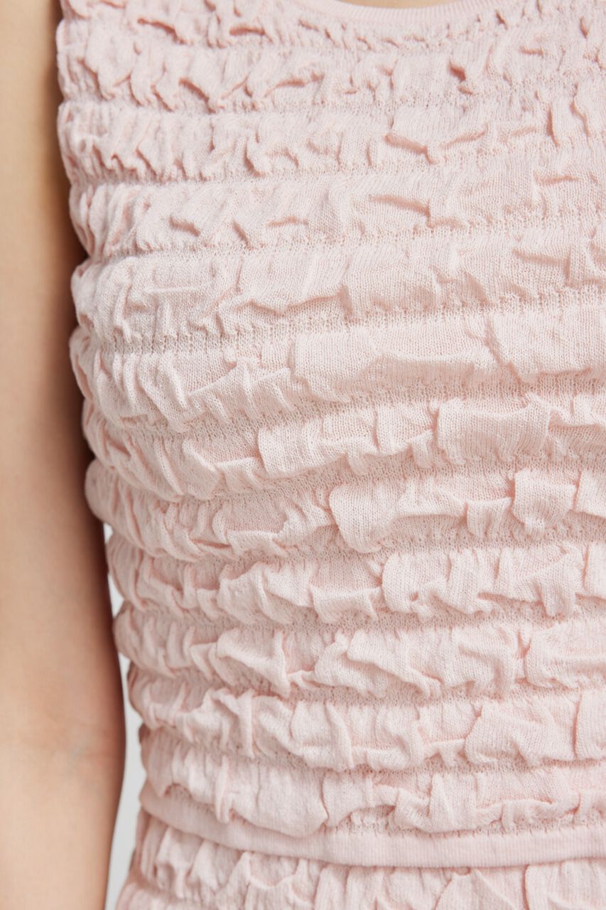 rienda「ポップコーンニットトップス」|タンクトップ|