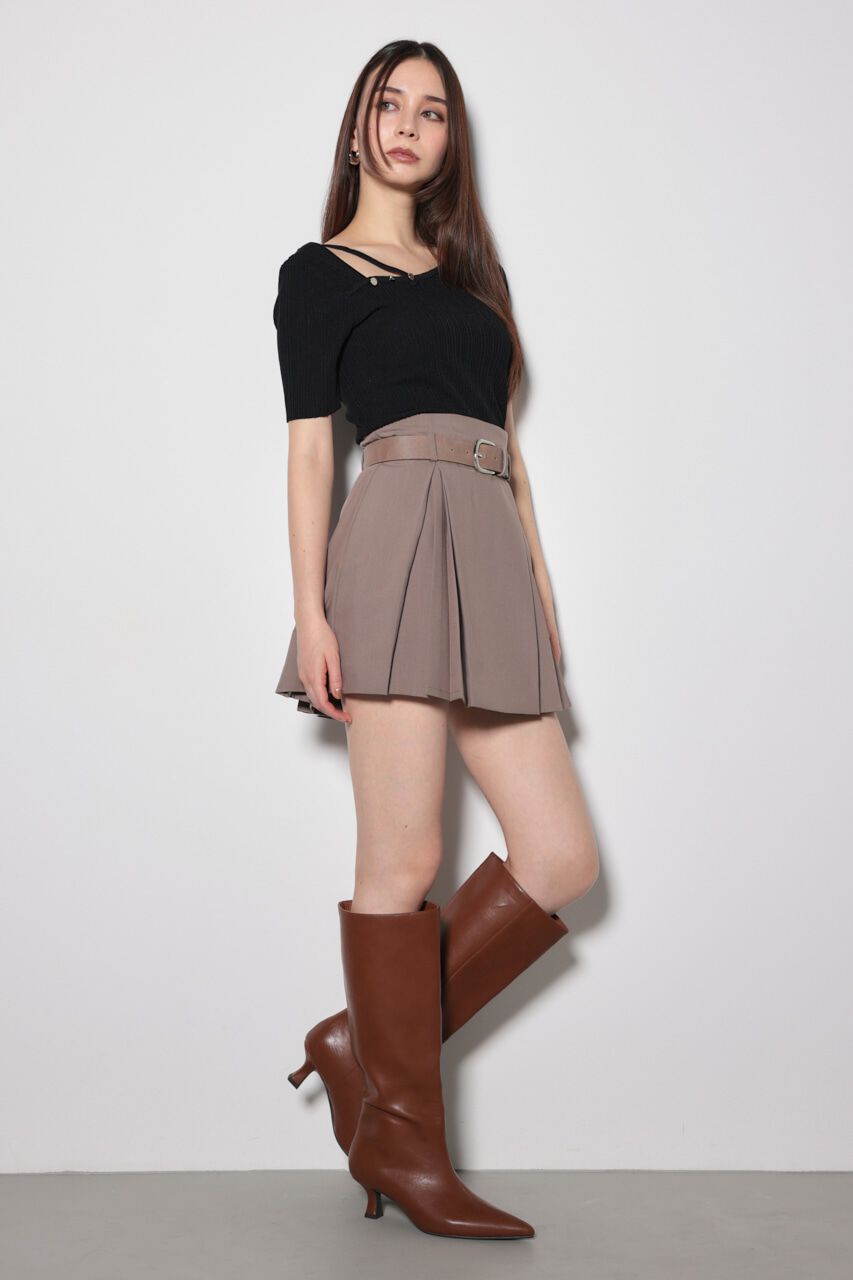 rienda「2WAYアシンメトリーニットトップス」|ニット・セーター|