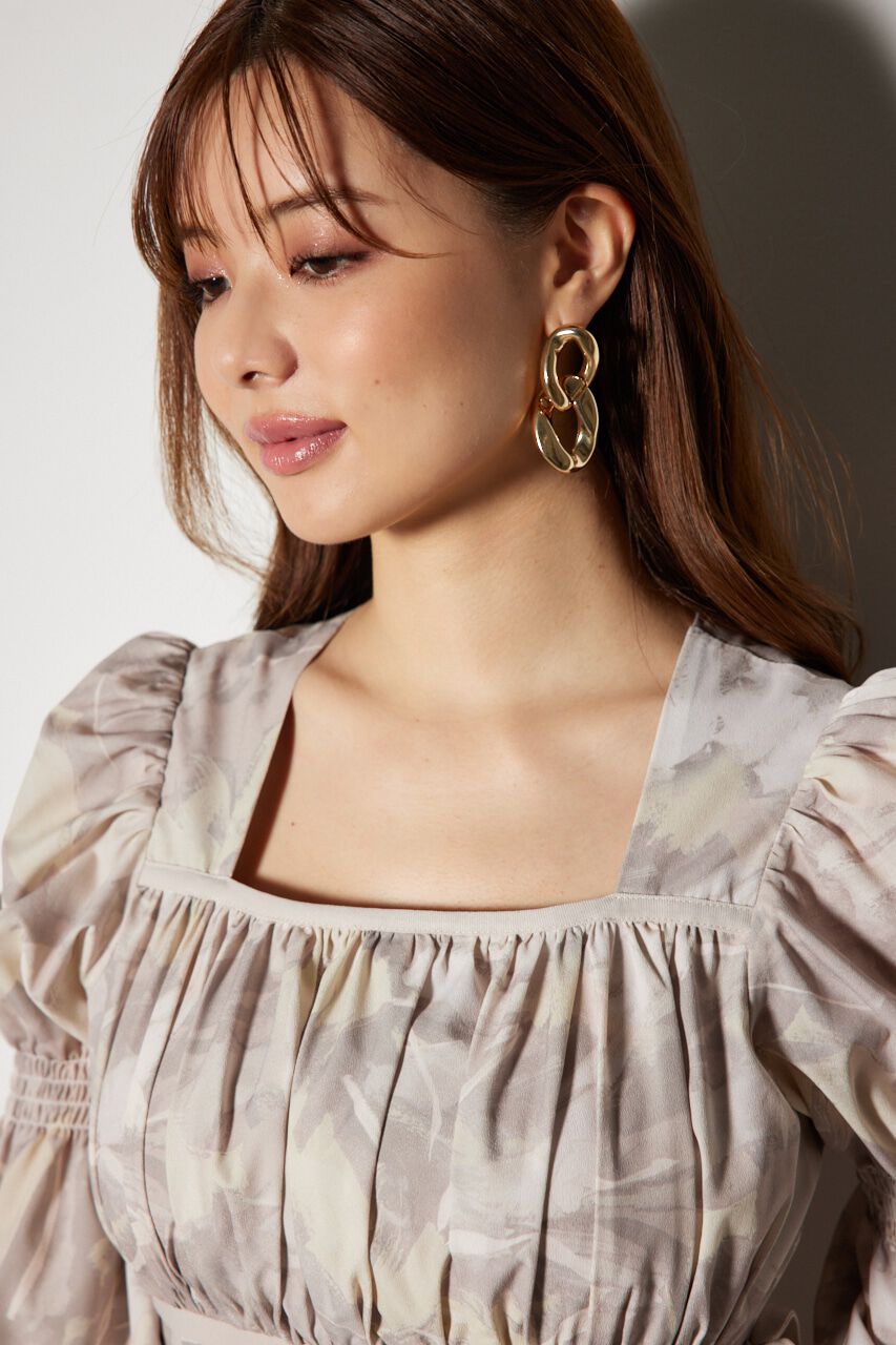 rienda「サイドリボンフレアワンピース」|ワンピース|