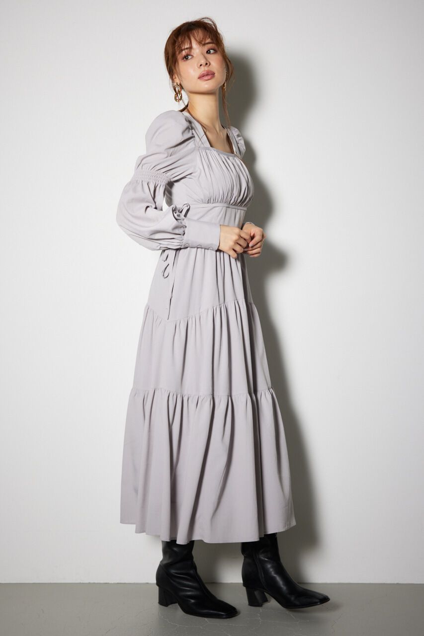 rienda「サイドリボンフレアワンピース」|ワンピース|