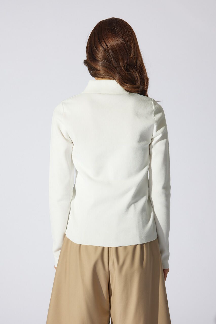 rienda「刺繍ロゴニットカーディガントップス」|ニット・セーター|