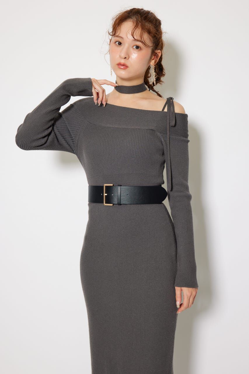 rienda「many wayワンショルニットワンピース」|ワンピース|