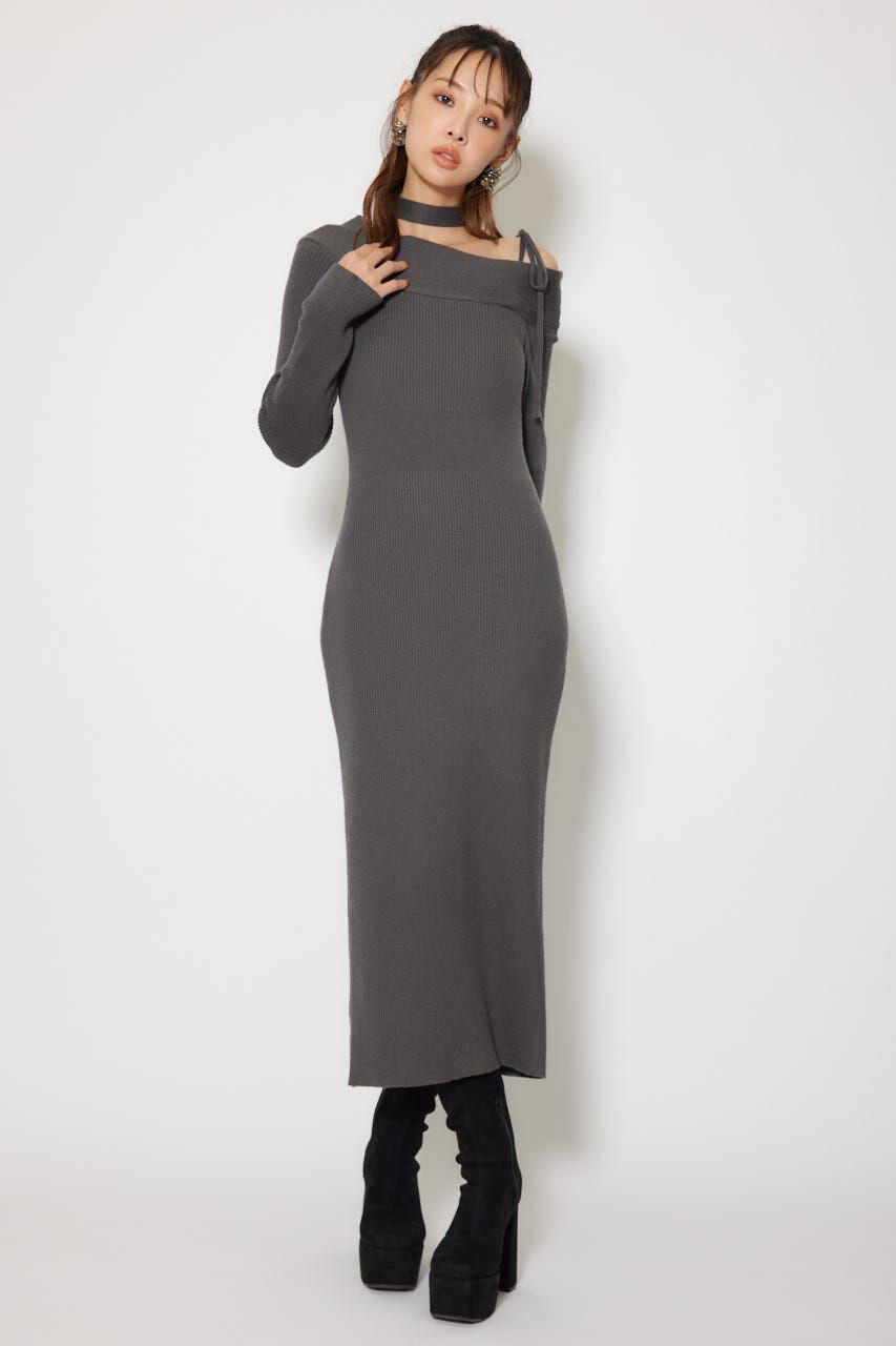 rienda「many wayワンショルニットワンピース」|ワンピース|