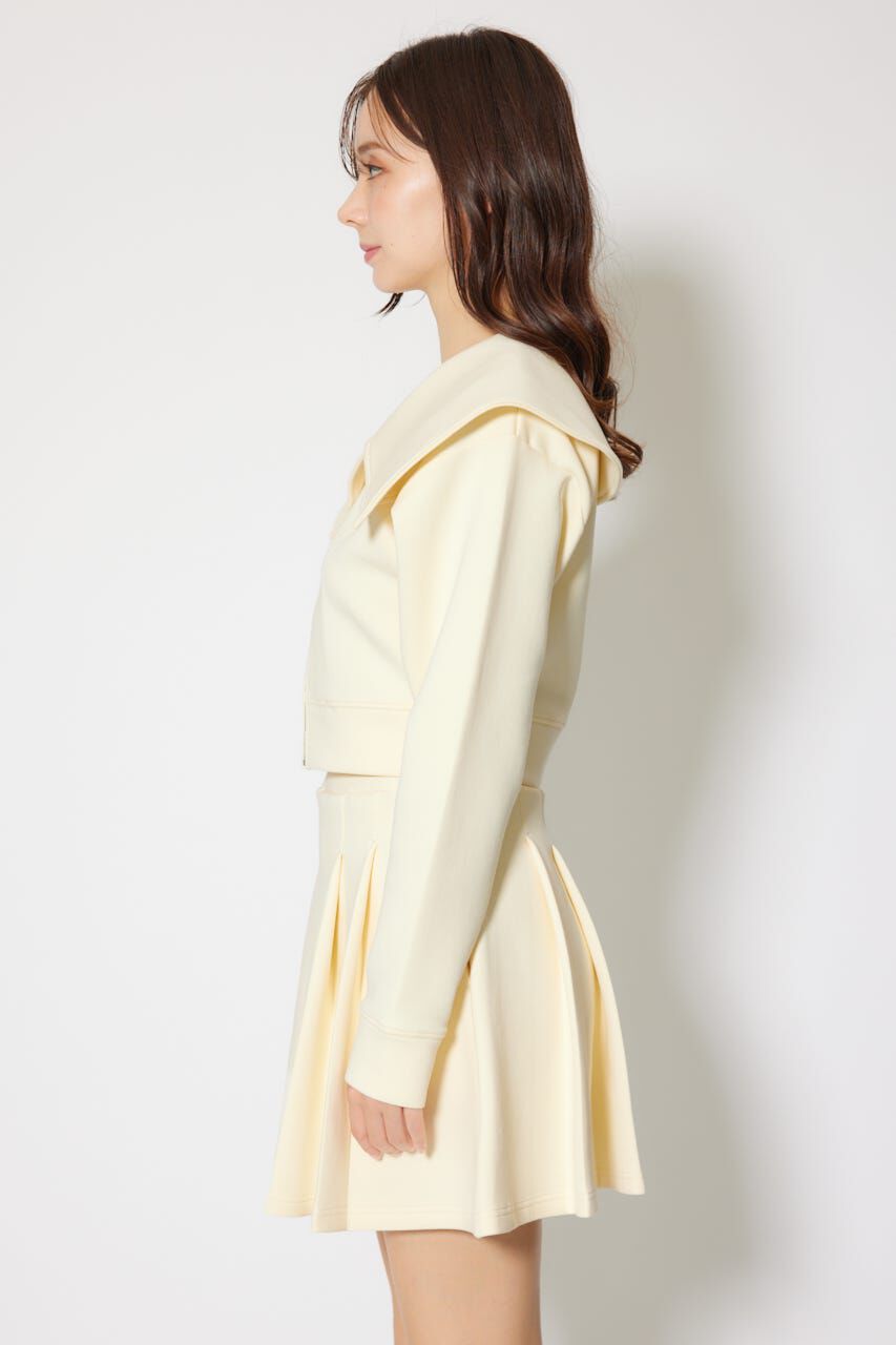 rienda「BIGカラーフロントZIPトップス」|Tシャツ・カットソー|