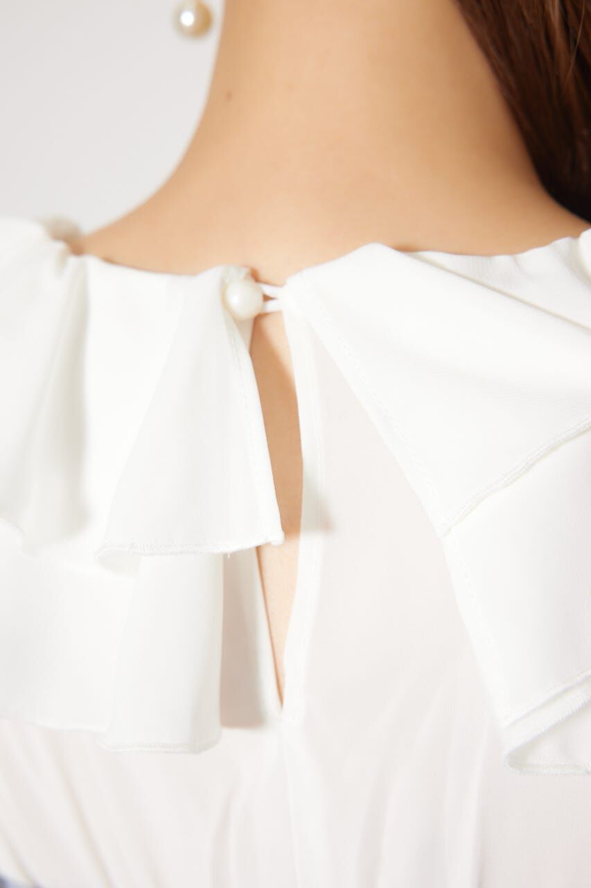 rienda「ダブルフリルコンビニットワンピース」|ワンピース|